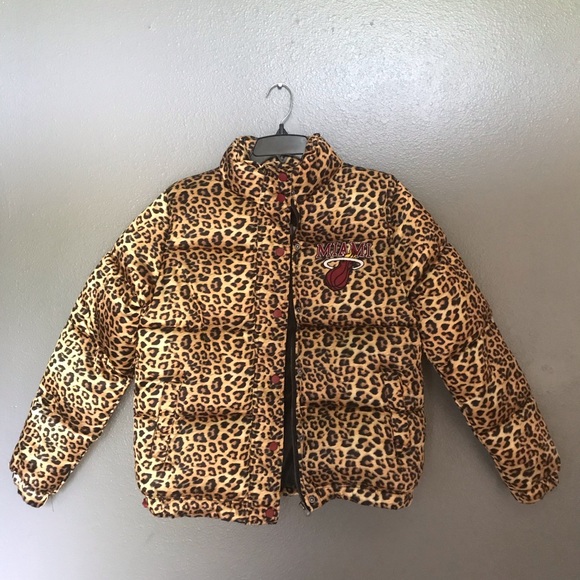 Topshop Jackets & Blazers - Leopard Print Miami Heat Puffer